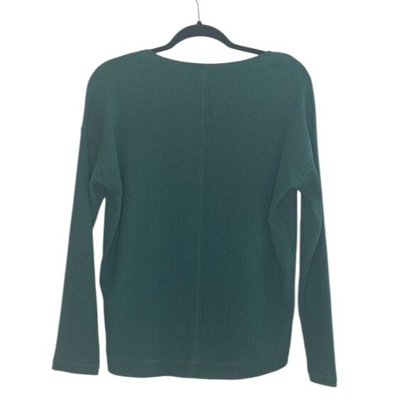 by Anthropologie Teal Textured Blouse - Picture 3 of 9